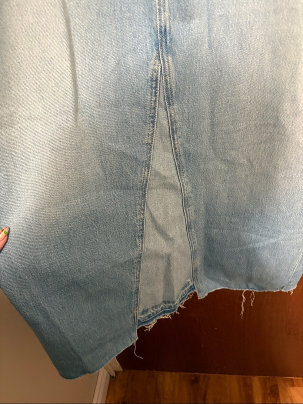 NWT Old Navy Mid-Rise Jean Maxi Skirt - Picture 5 of 11